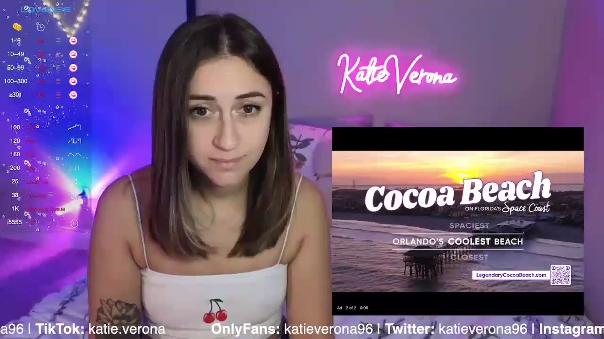 Gallery image thumbnail from KatieVerona96's myfreecams stream on, 06/26/2024, 24:39 image 14 of 20