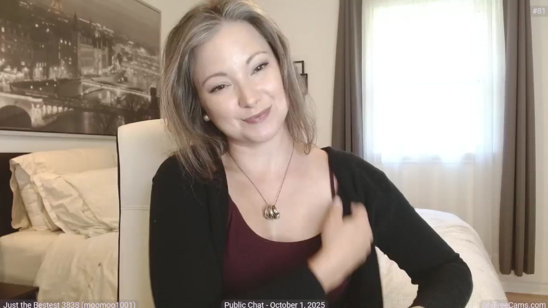 Gallery image thumbnail from KellyHeart's myfreecams stream on, 10/01/2025, 19:14 image 1 of 20