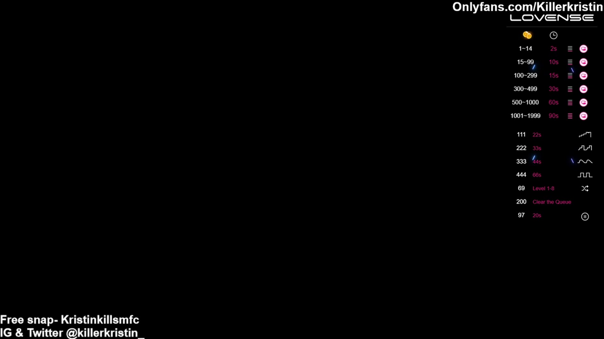 Gallery image thumbnail from KillerKristin's myfreecams stream on, 05/01/2023, 03:41 image 9 of 20