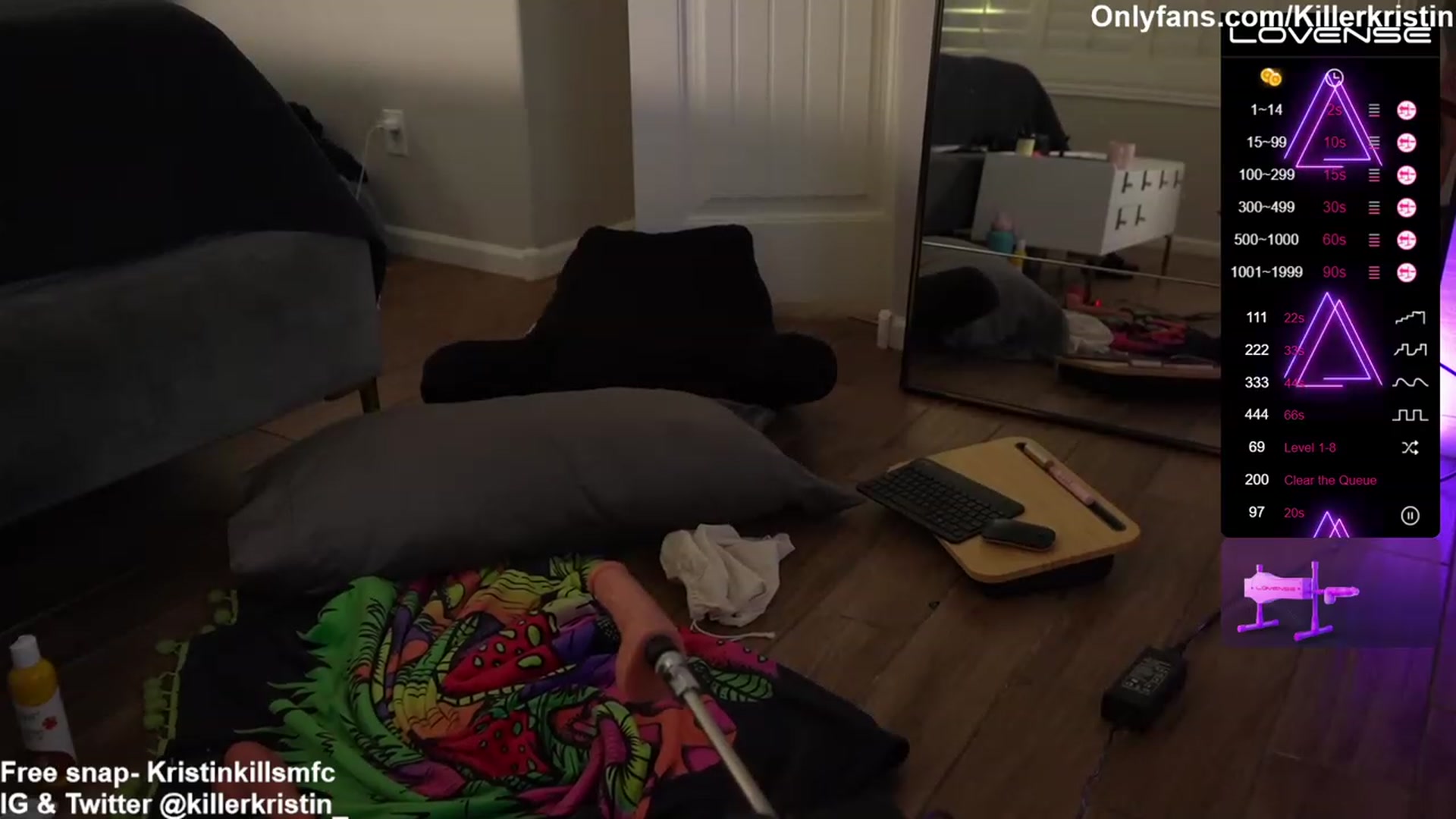 Gallery image thumbnail from KillerKristin's myfreecams stream on, 05/03/2023, 19:09 image 3 of 20