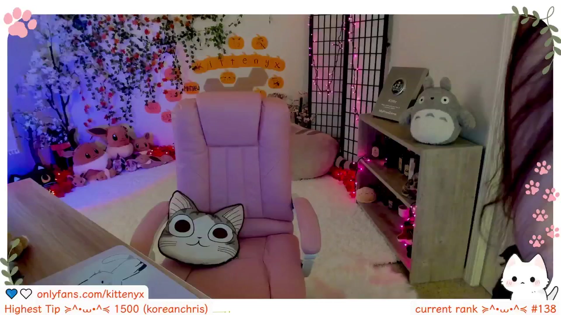 Gallery image thumbnail from Kittenyx's myfreecams stream on, 10/24/2025, 10:10 image 9 of 20