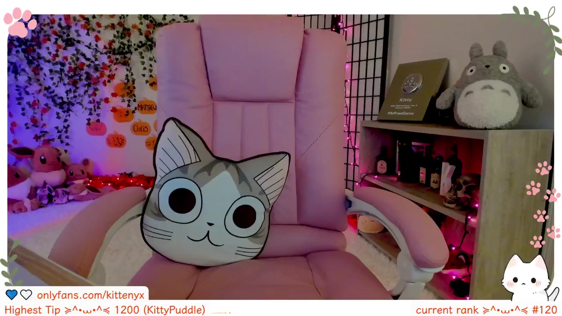 Gallery image thumbnail from Kittenyx's myfreecams stream on, 10/26/2025, 08:46 image 18 of 20