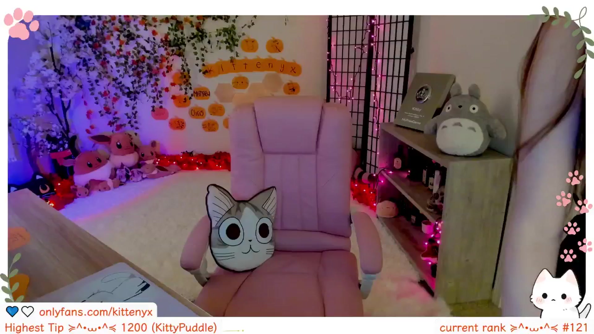 Gallery image thumbnail from Kittenyx's myfreecams stream on, 10/26/2025, 08:46 image 3 of 20