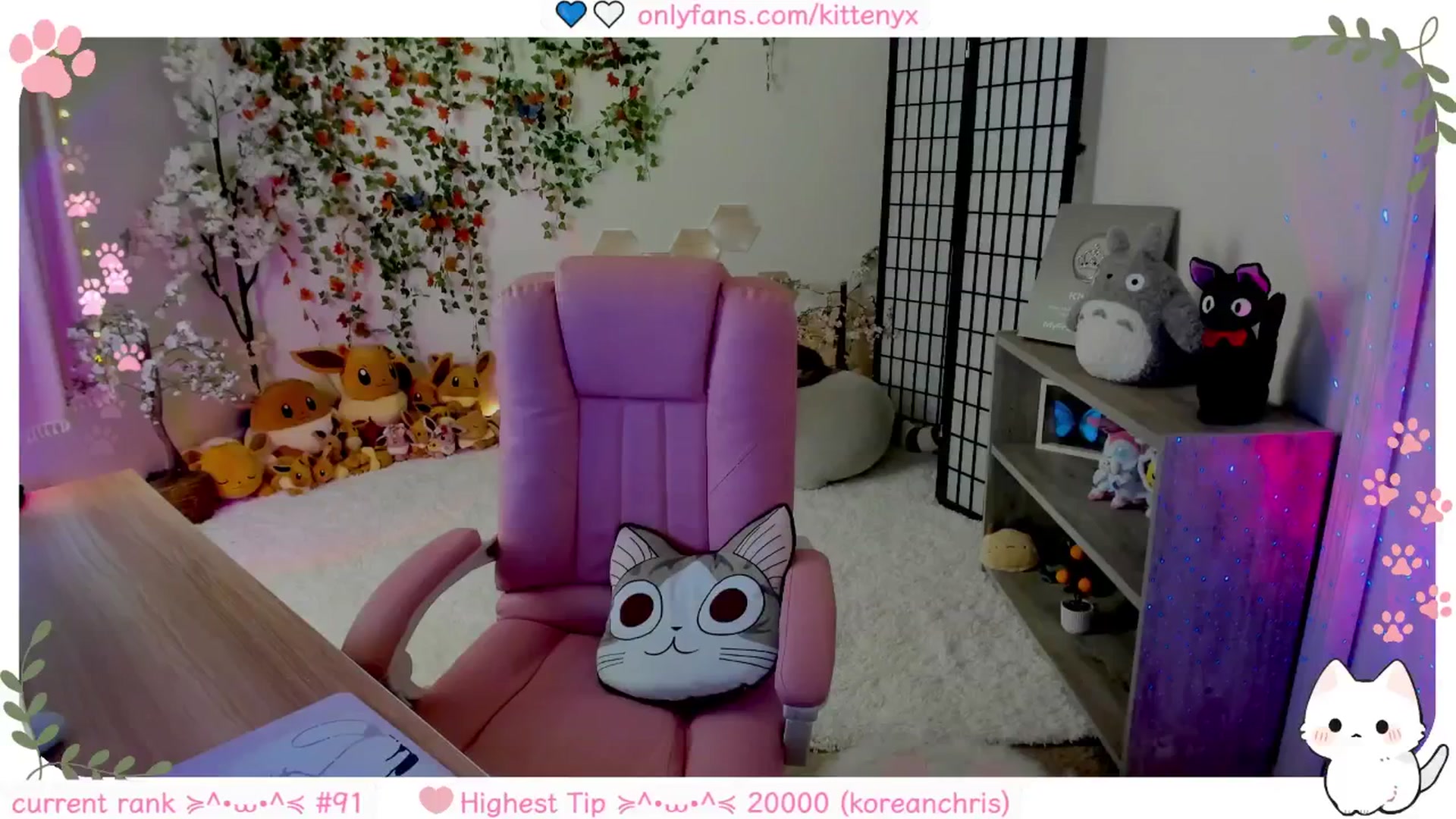 Gallery image thumbnail from Kittenyx's myfreecams stream on, 12/10/2025, 07:40 image 18 of 20