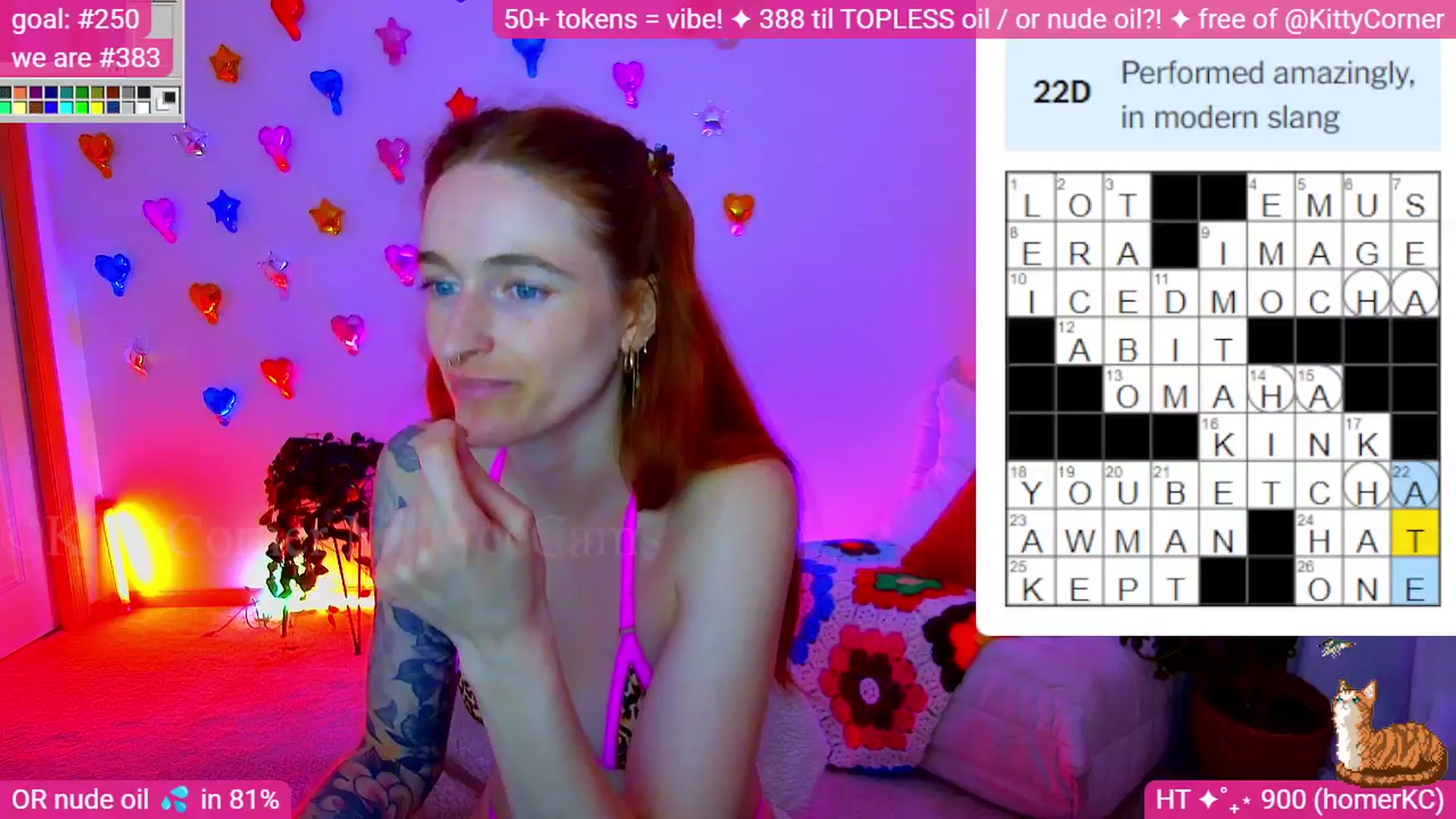Gallery image thumbnail from KittyCorner's myfreecams stream on, 04/21/2026, 02:46 image 20 of 20