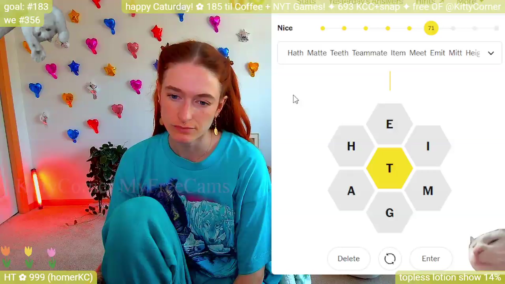 Gallery image thumbnail from KittyCorner's myfreecams stream on, 05/09/2026, 18:01 image 5 of 20
