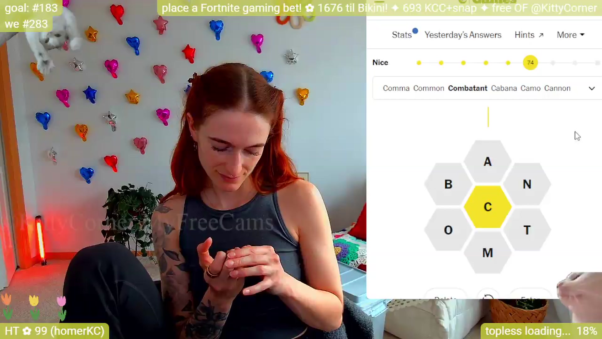 Gallery image thumbnail from KittyCorner's myfreecams stream on, 05/12/2026, 21:41 image 18 of 20