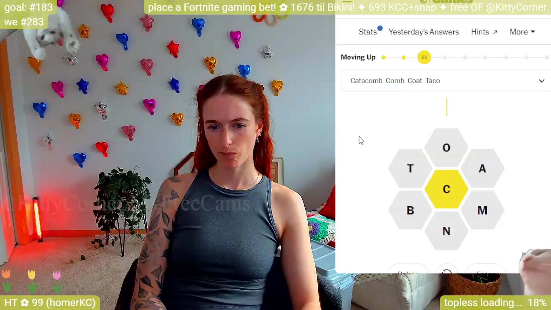 Gallery image thumbnail from KittyCorner's myfreecams stream on, 05/12/2026, 21:41 image 17 of 20