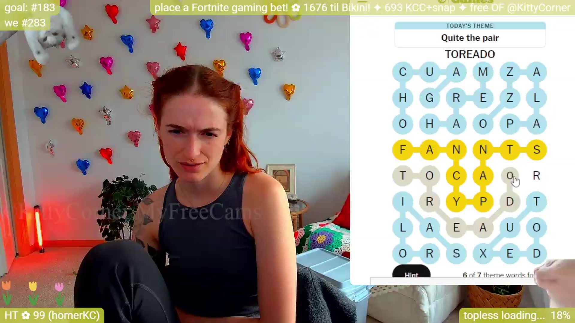 Gallery image thumbnail from KittyCorner's myfreecams stream on, 05/12/2026, 21:41 image 19 of 20