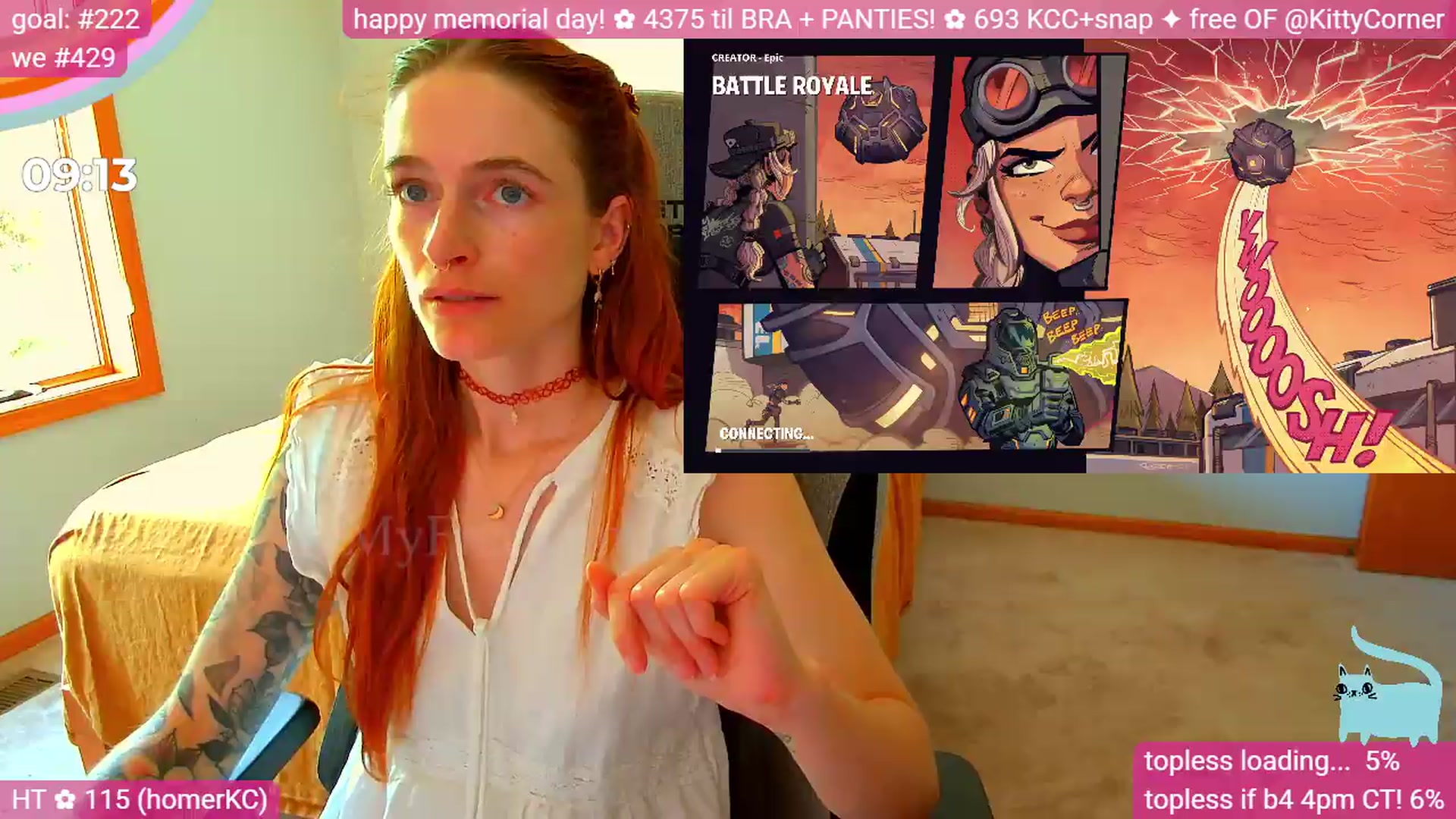 Gallery image thumbnail from KittyCorner's myfreecams stream on, 05/25/2026, 22:34 image 2 of 20