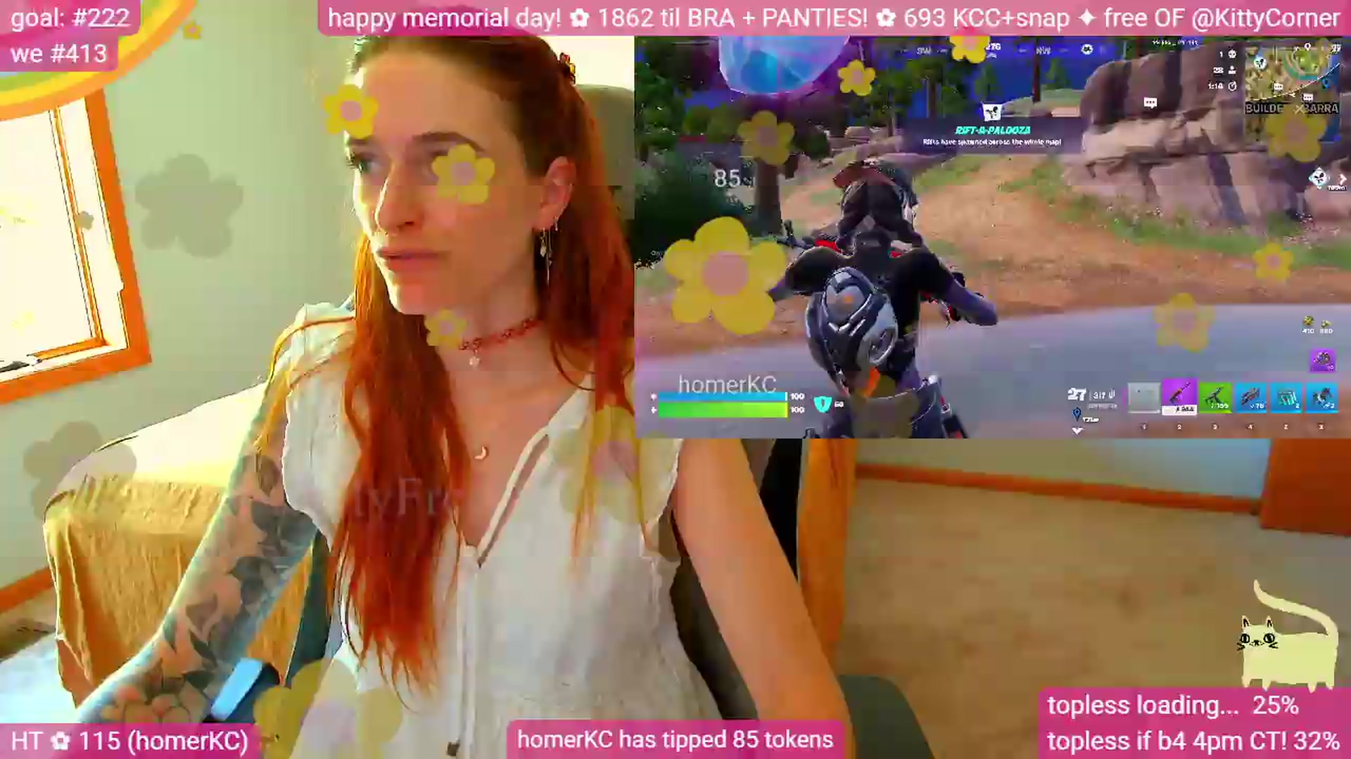 Gallery image thumbnail from KittyCorner's myfreecams stream on, 05/25/2026, 22:34 image 4 of 20