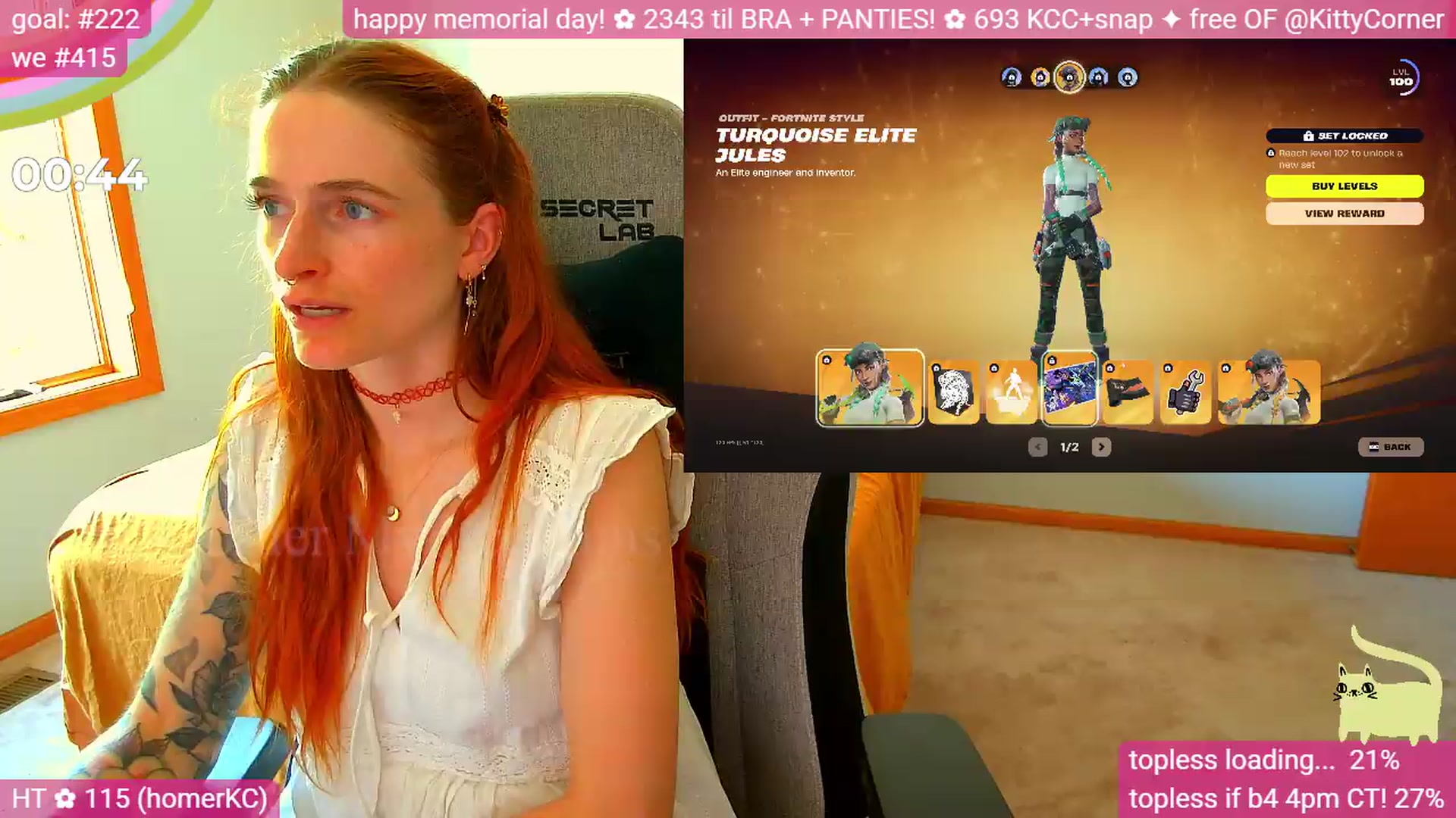 Gallery image thumbnail from KittyCorner's myfreecams stream on, 05/25/2026, 22:34 image 3 of 20