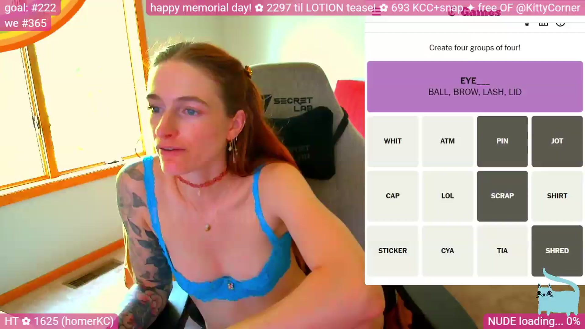 Gallery image thumbnail from KittyCorner's myfreecams stream on, 05/25/2026, 22:34 image 12 of 20