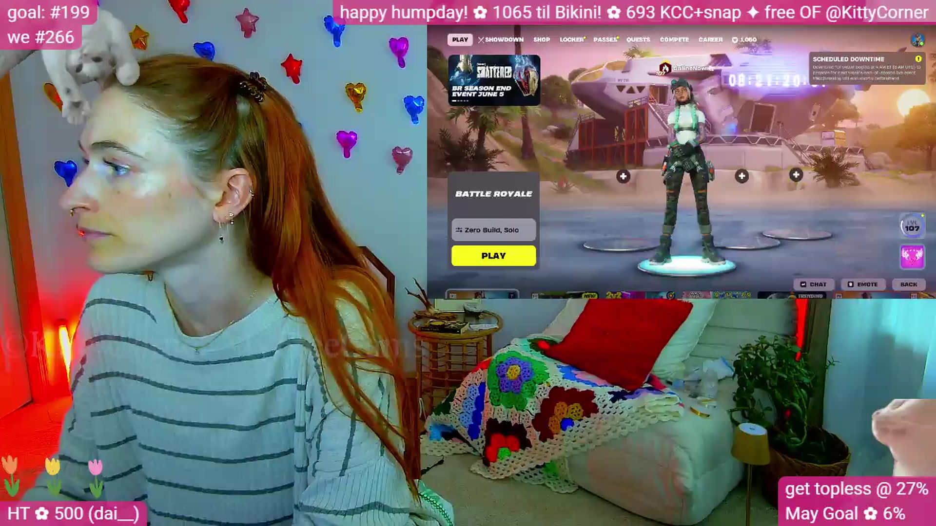Gallery image thumbnail from KittyCorner's myfreecams stream on, 05/28/2026, 01:46 image 18 of 20