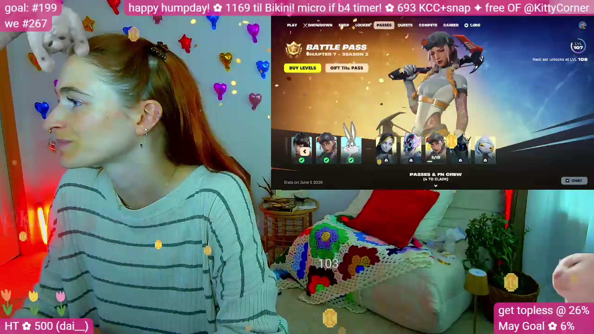 Gallery image thumbnail from KittyCorner's myfreecams stream on, 05/28/2026, 01:46 image 17 of 20