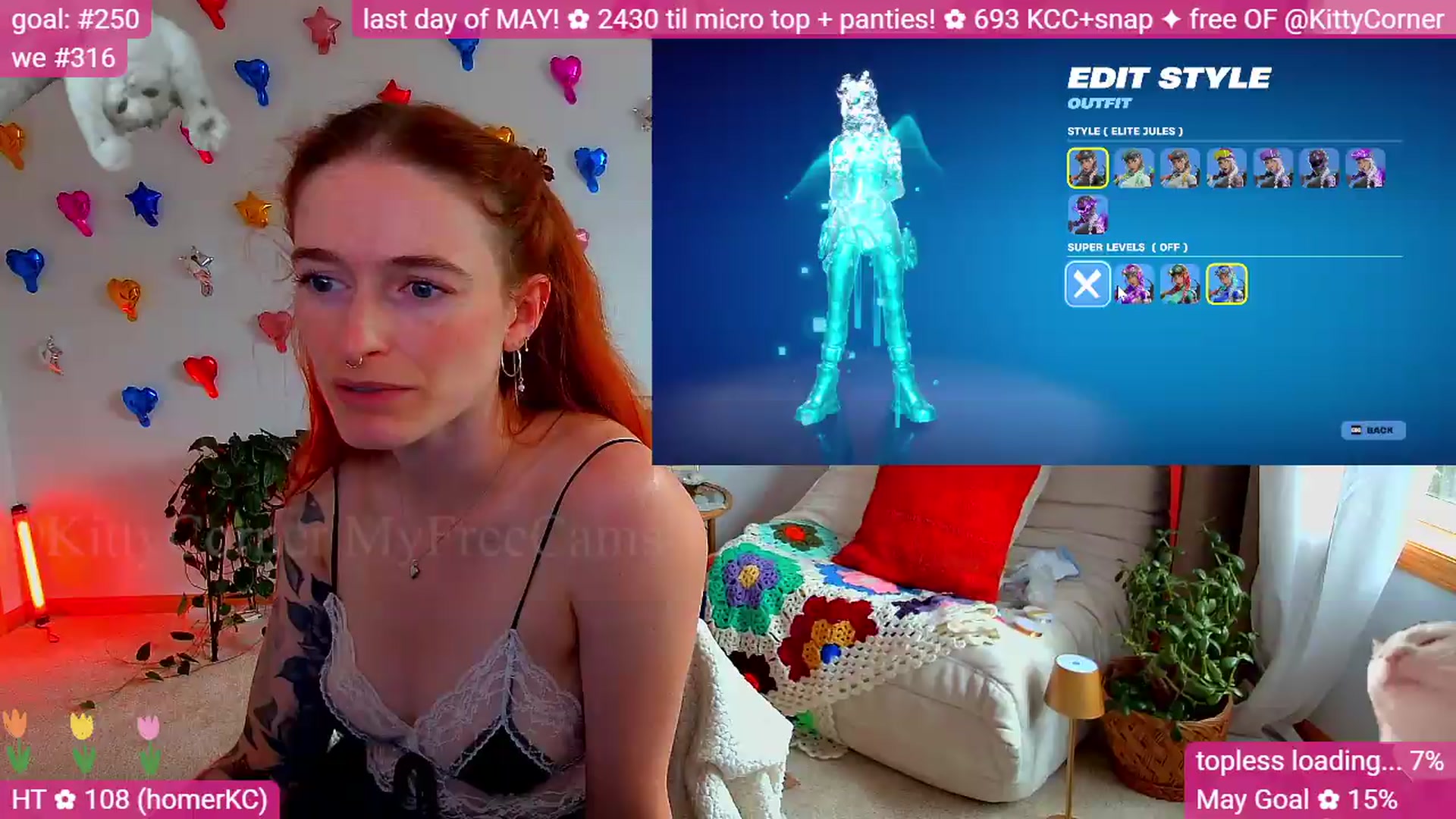 Gallery image thumbnail from KittyCorner's myfreecams stream on, 05/31/2026, 21:40 image 4 of 20