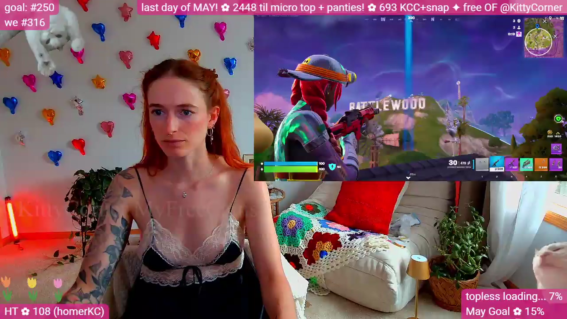 Gallery image thumbnail from KittyCorner's myfreecams stream on, 05/31/2026, 21:40 image 2 of 20