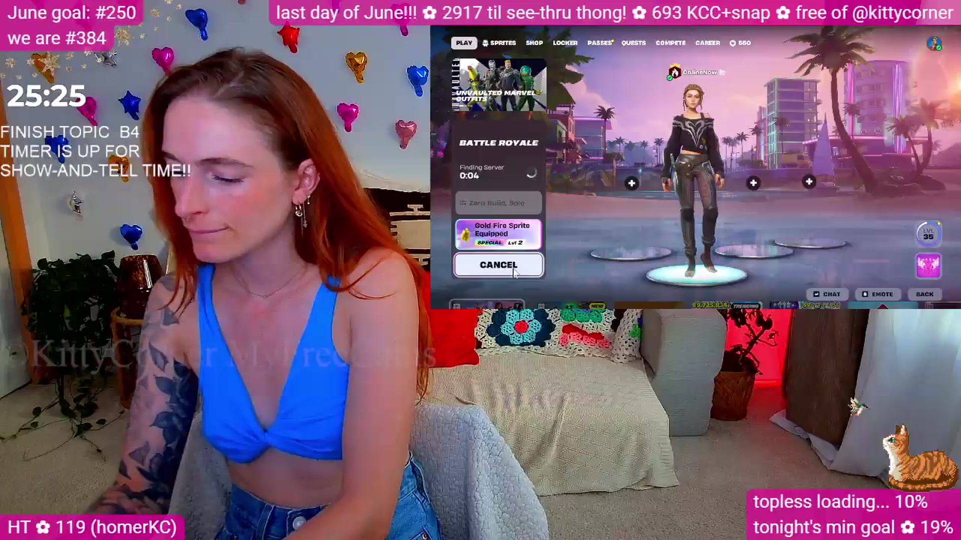 Gallery image thumbnail from KittyCorner's myfreecams stream on, 07/01/2026, 01:38 image 15 of 20