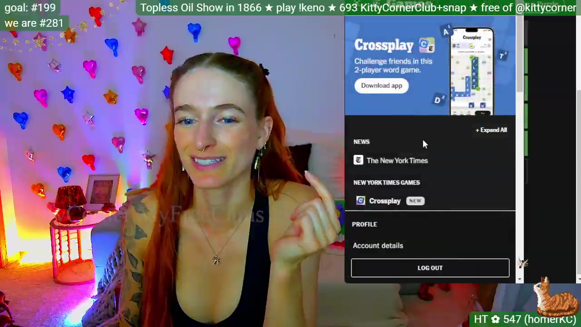 Gallery image thumbnail from KittyCorner's myfreecams stream on, 07/30/2026, 02:14 image 17 of 20
