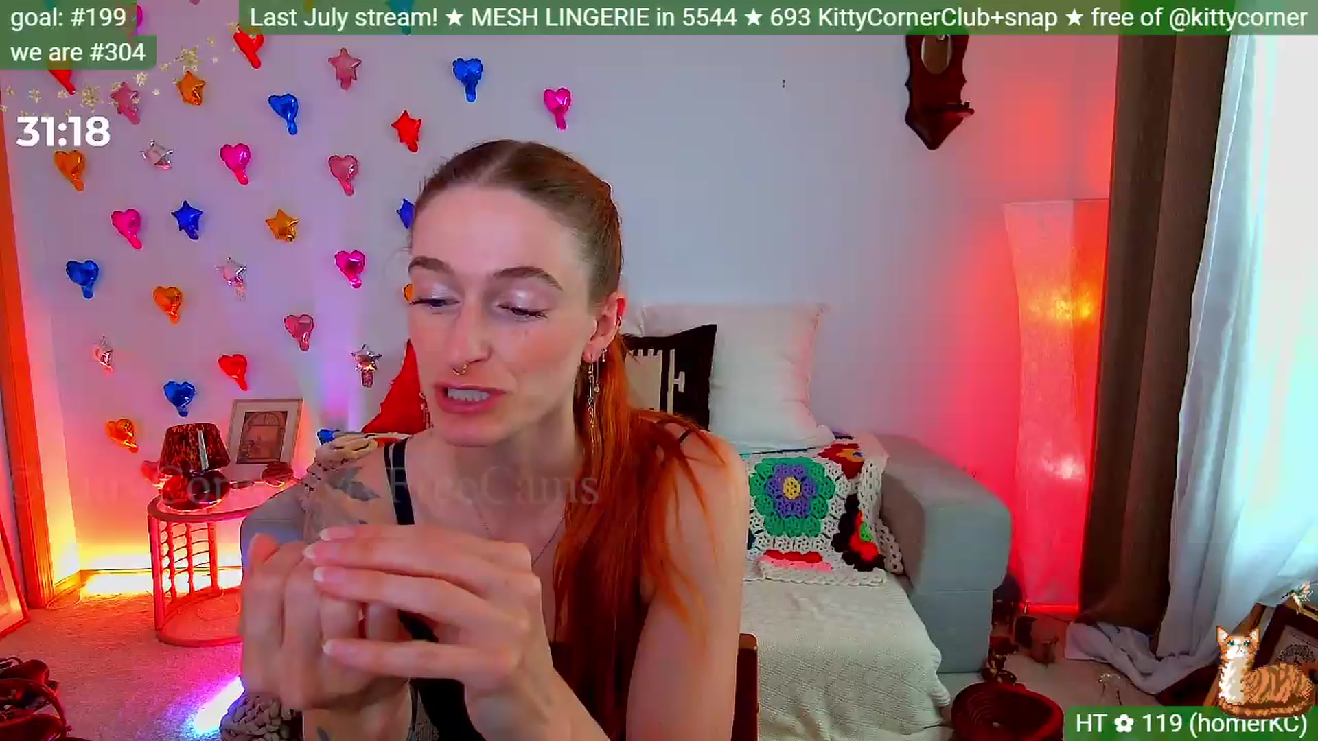 Gallery image thumbnail from KittyCorner's myfreecams stream on, 07/31/2026, 02:35 image 1 of 20