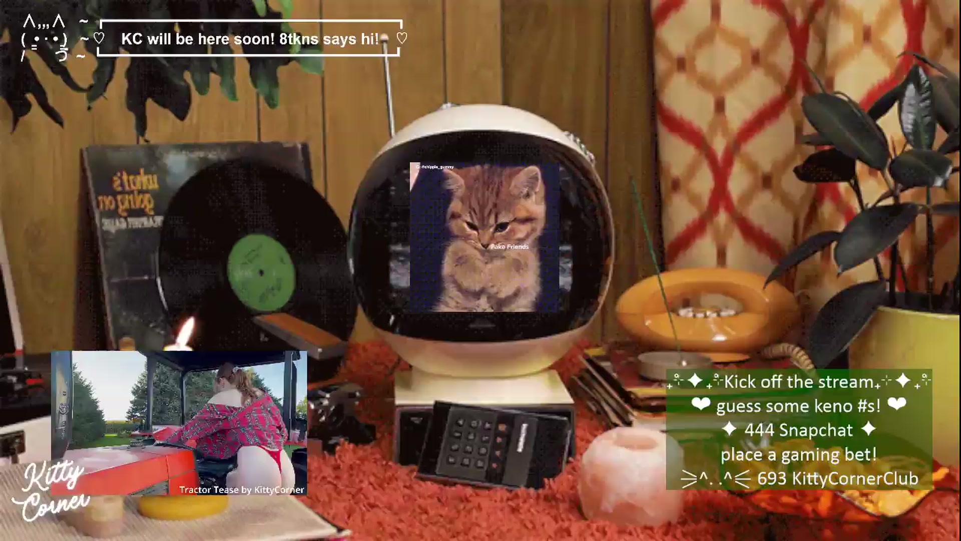 Gallery image thumbnail from KittyCorner's myfreecams stream on, 08/09/2026, 19:05 image 1 of 20