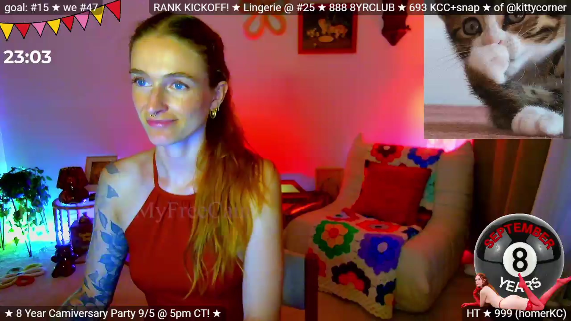 Gallery image thumbnail from KittyCorner's myfreecams stream on, 09/02/2026, 02:34 image 1 of 20