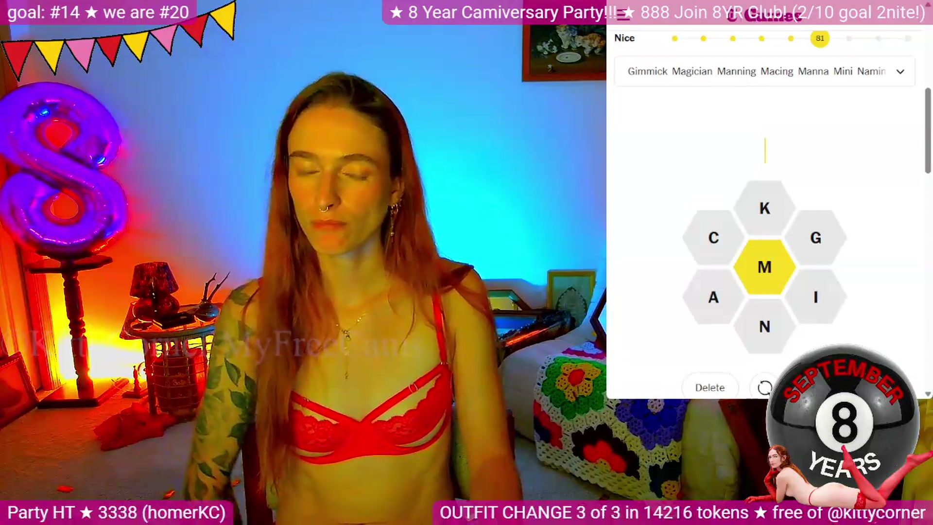 Gallery image thumbnail from KittyCorner's myfreecams stream on, 09/06/2026, 04:51 image 17 of 20