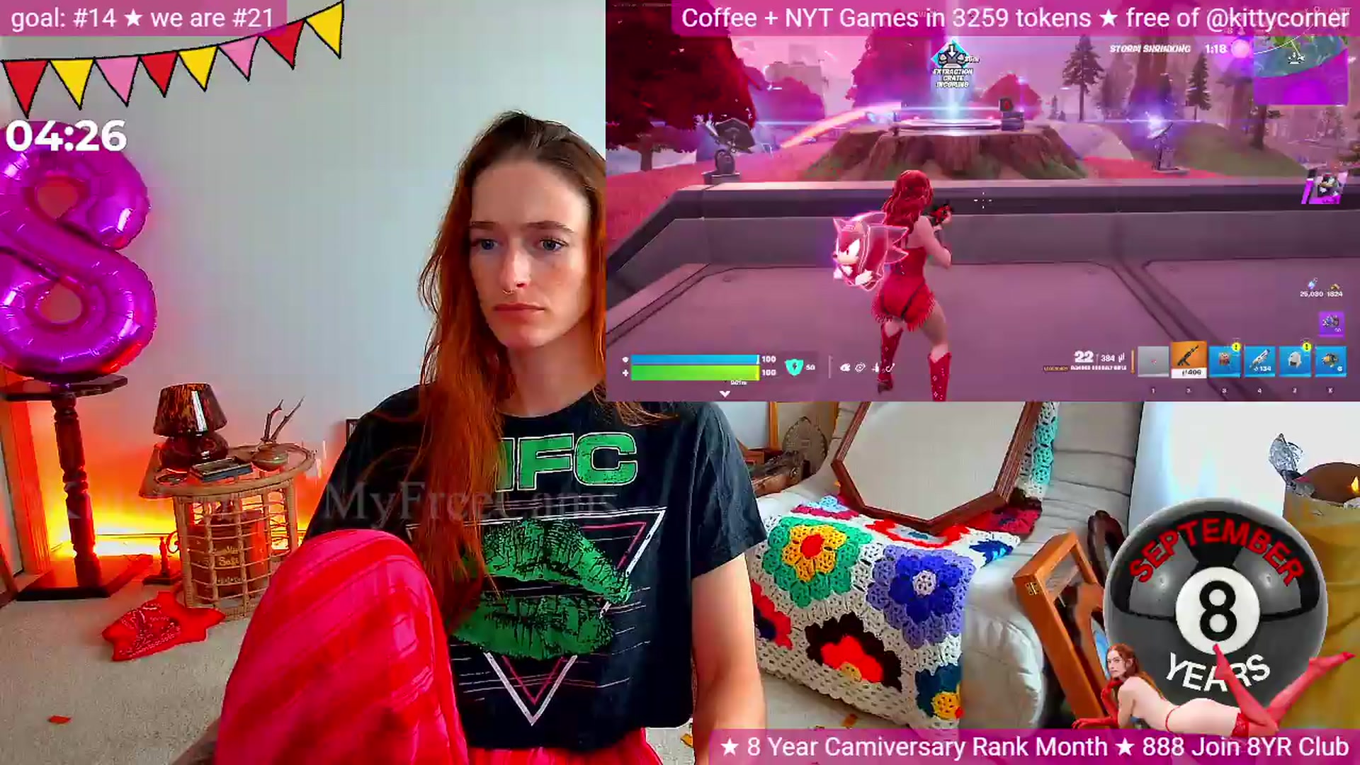 Gallery image thumbnail from KittyCorner's myfreecams stream on, 09/06/2026, 16:54 image 14 of 20