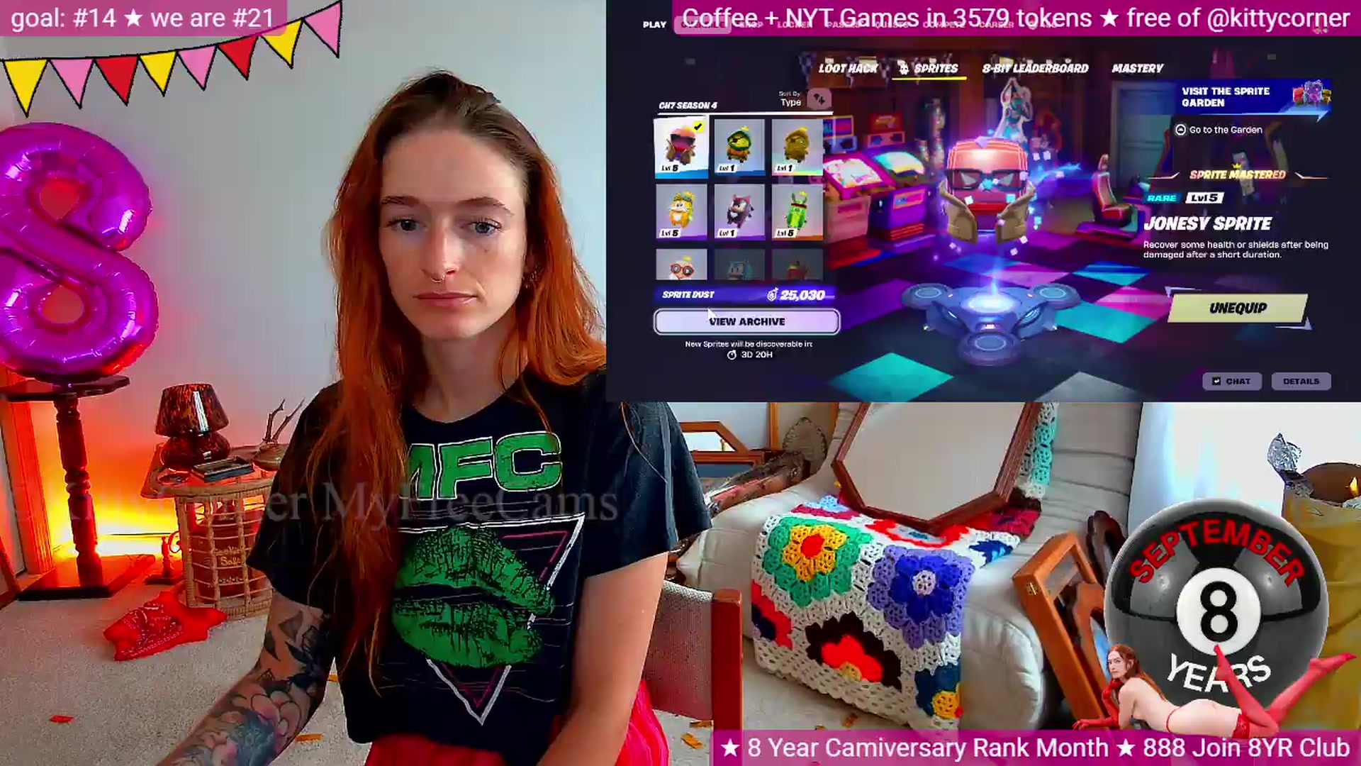 Gallery image thumbnail from KittyCorner's myfreecams stream on, 09/06/2026, 16:54 image 1 of 20