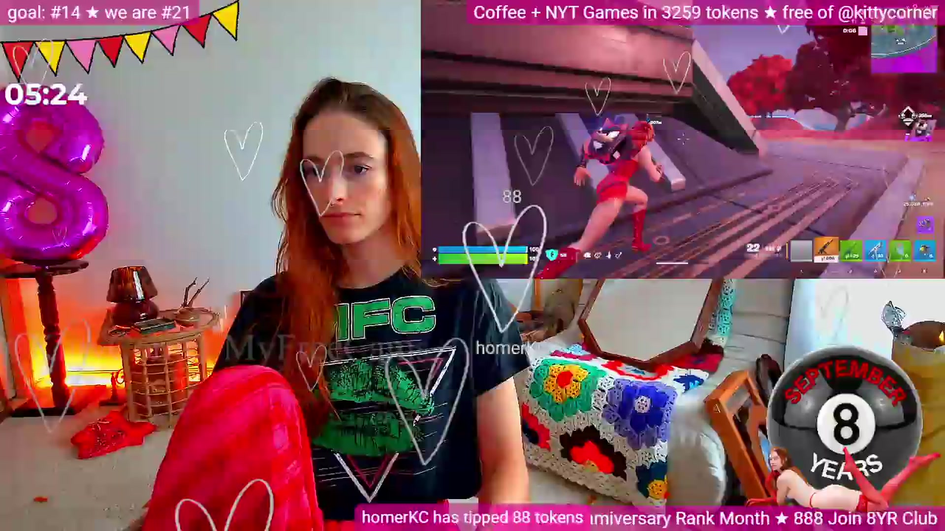 Gallery image thumbnail from KittyCorner's myfreecams stream on, 09/06/2026, 16:54 image 13 of 20