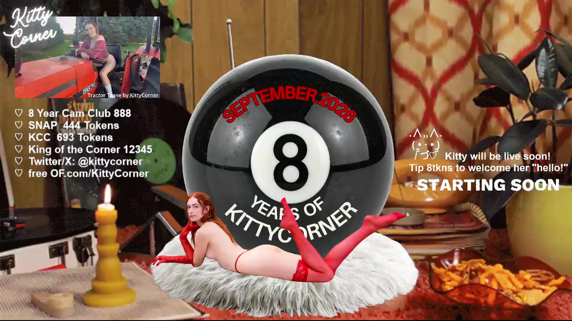 Gallery image thumbnail from KittyCorner's myfreecams stream on, 09/10/2026, 03:17 image 1 of 20