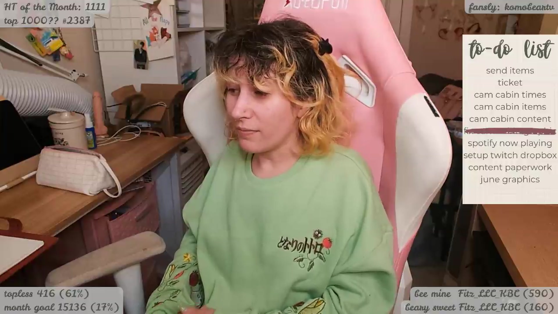 Gallery image thumbnail from KomoBear's myfreecams stream on, 04/24/2026, 06:30 image 9 of 20