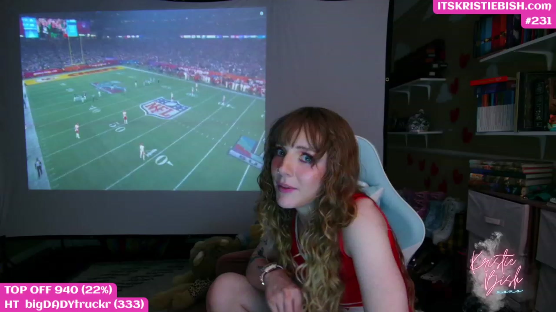 Gallery image thumbnail from KristieBish's myfreecams stream on, 02/13/2023, 04:10 image 10 of 20