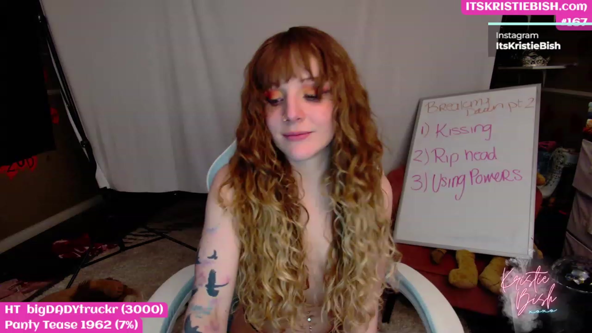 Gallery image thumbnail from KristieBish's myfreecams stream on, 02/13/2023, 07:35 image 6 of 20