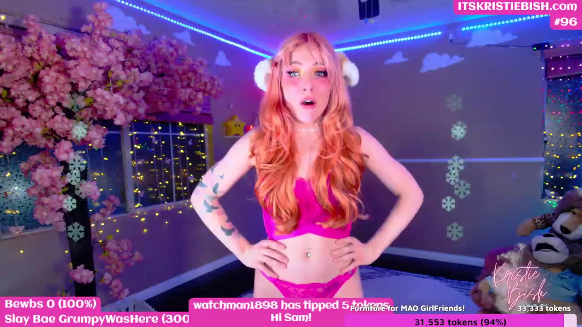 Gallery image thumbnail from KristieBish's myfreecams stream on, 03/04/2023, 08:30 image 6 of 20