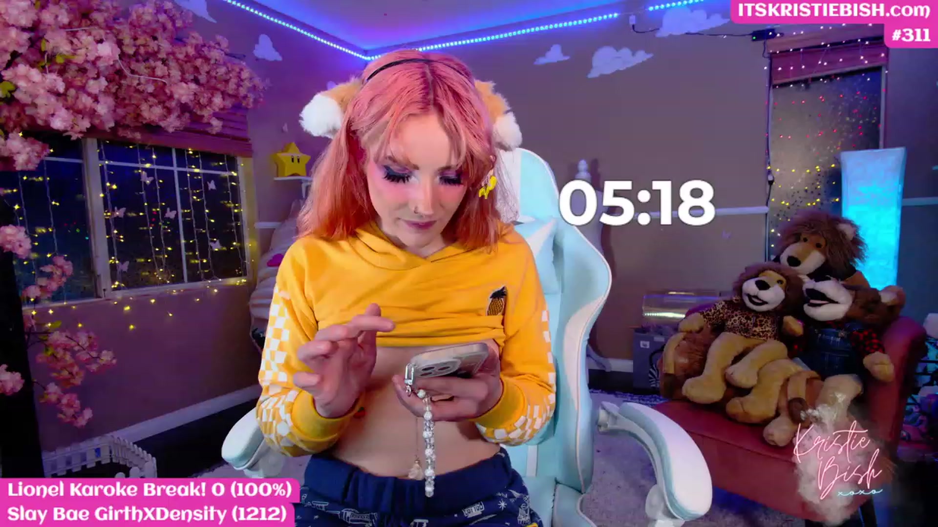 Gallery image thumbnail from KristieBish's myfreecams stream on, 03/10/2023, 07:56 image 2 of 20
