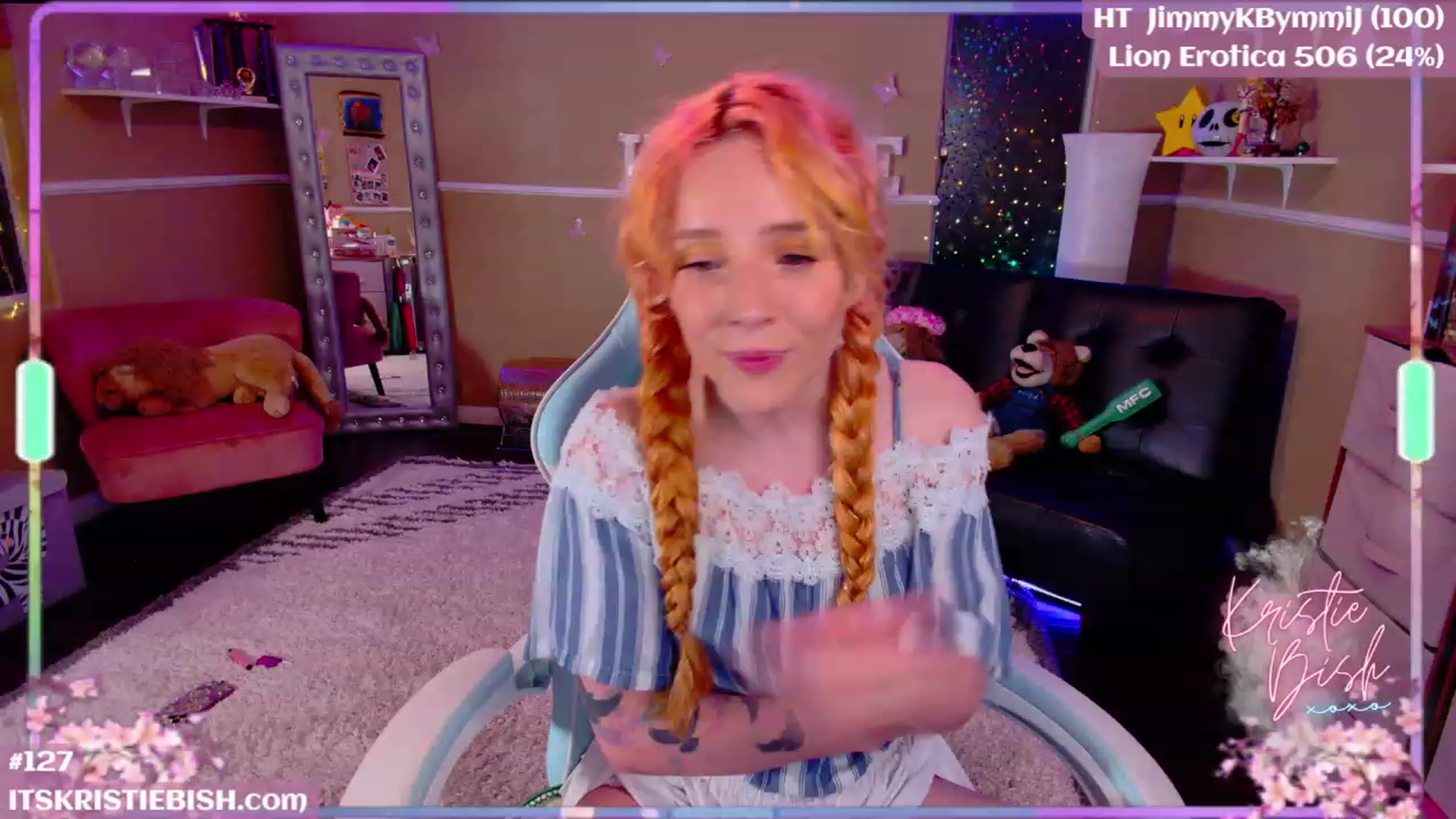 Gallery image thumbnail from KristieBish's myfreecams stream on, 06/12/2023, 04:04 image 15 of 20