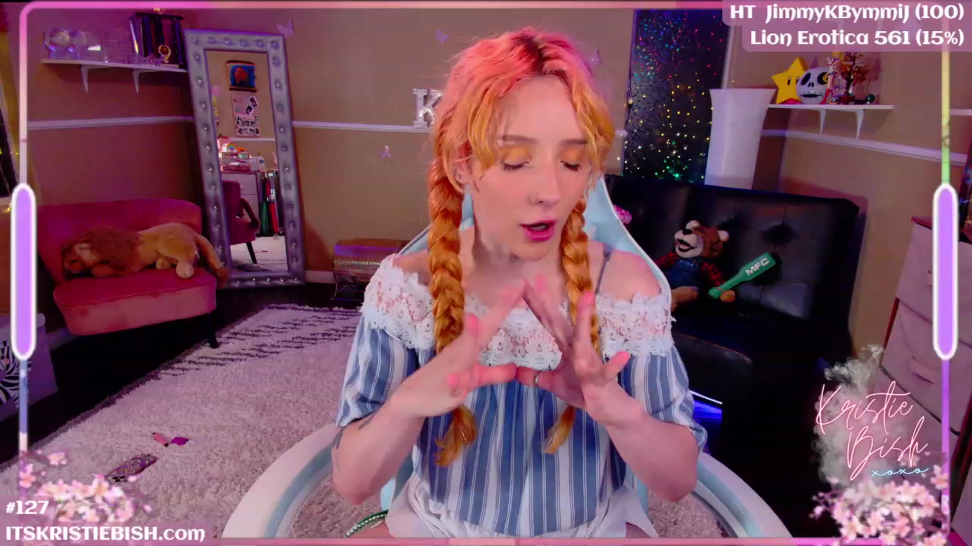 Gallery image thumbnail from KristieBish's myfreecams stream on, 06/12/2023, 04:04 image 12 of 20