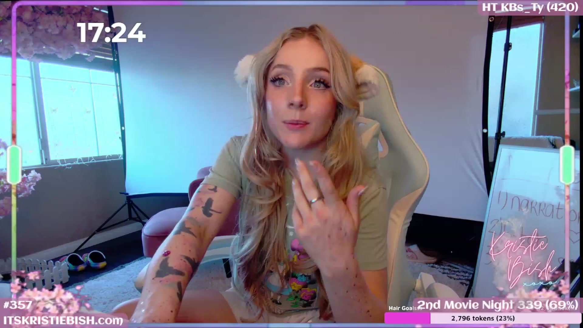 Gallery image thumbnail from KristieBish's myfreecams stream on, 08/28/2023, 04:48 image 1 of 20