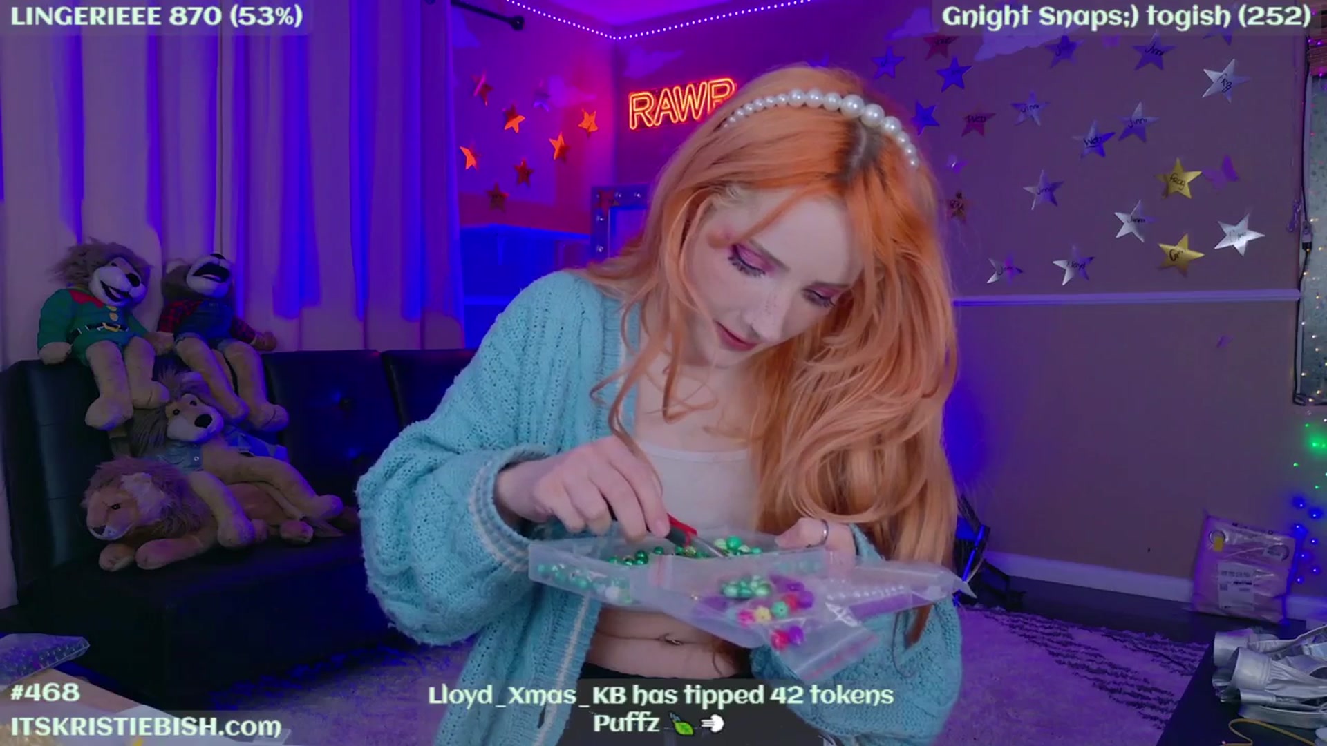 Gallery image thumbnail from KristieBish's myfreecams stream on, 01/18/2024, 07:15 image 9 of 20