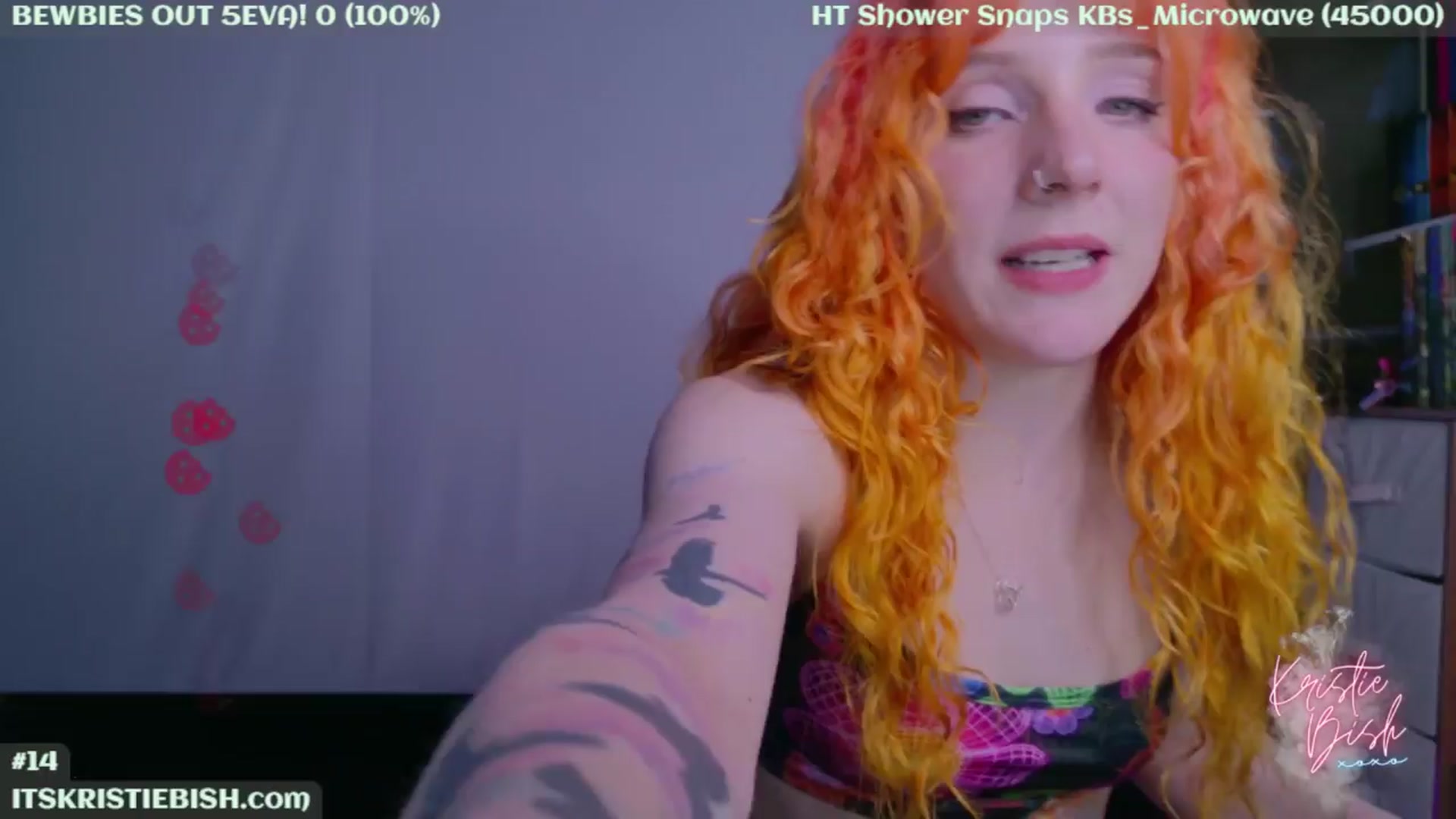Gallery image thumbnail from KristieBish's myfreecams stream on, 04/05/2024, 05:04 image 14 of 20