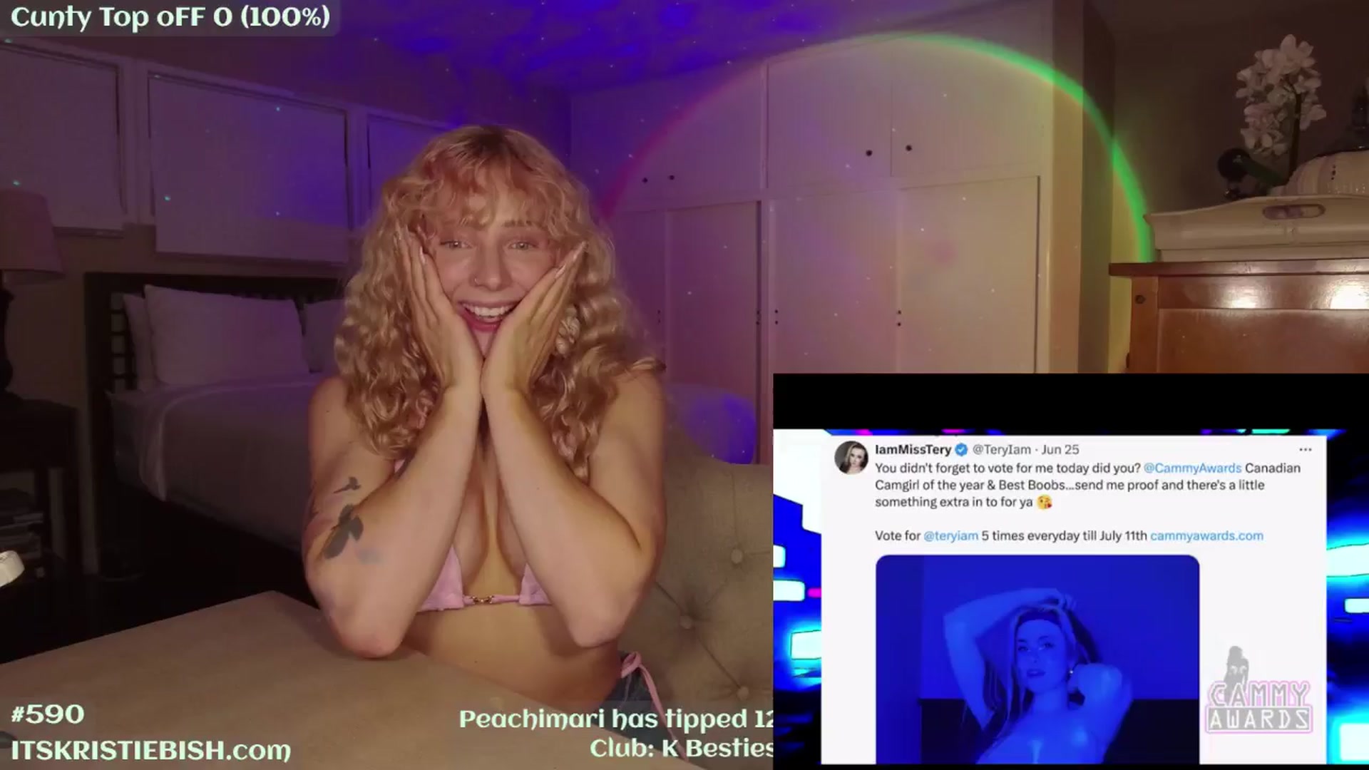Gallery image thumbnail from KristieBish's myfreecams stream on, 07/25/2024, 04:42 image 5 of 20