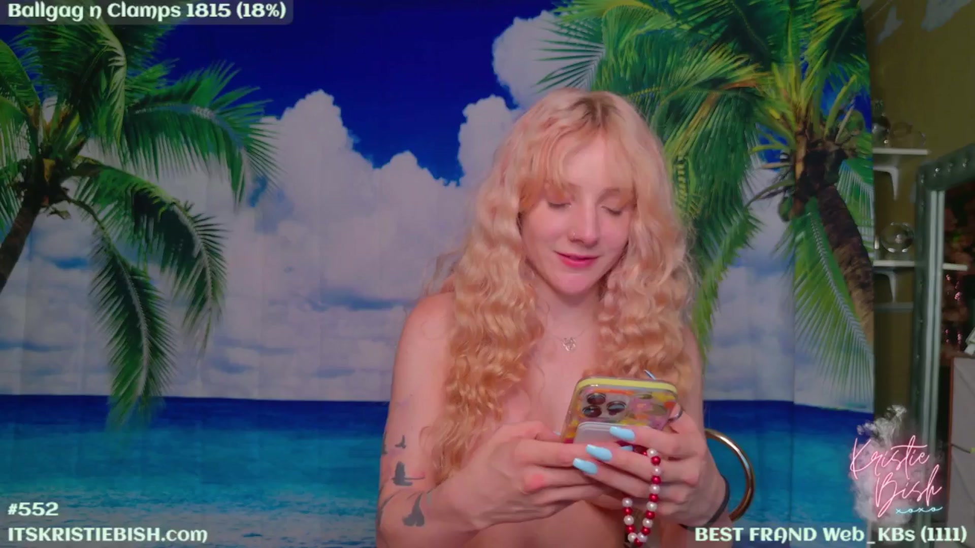 Gallery image thumbnail from KristieBish's myfreecams stream on, 08/02/2024, 05:34 image 13 of 20