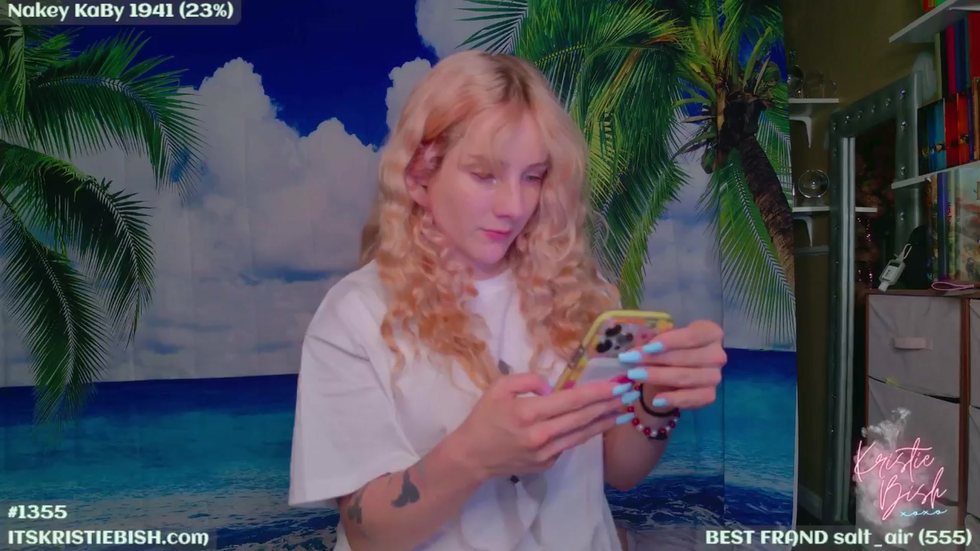 Gallery image thumbnail from KristieBish's myfreecams stream on, 08/02/2024, 05:34 image 6 of 20