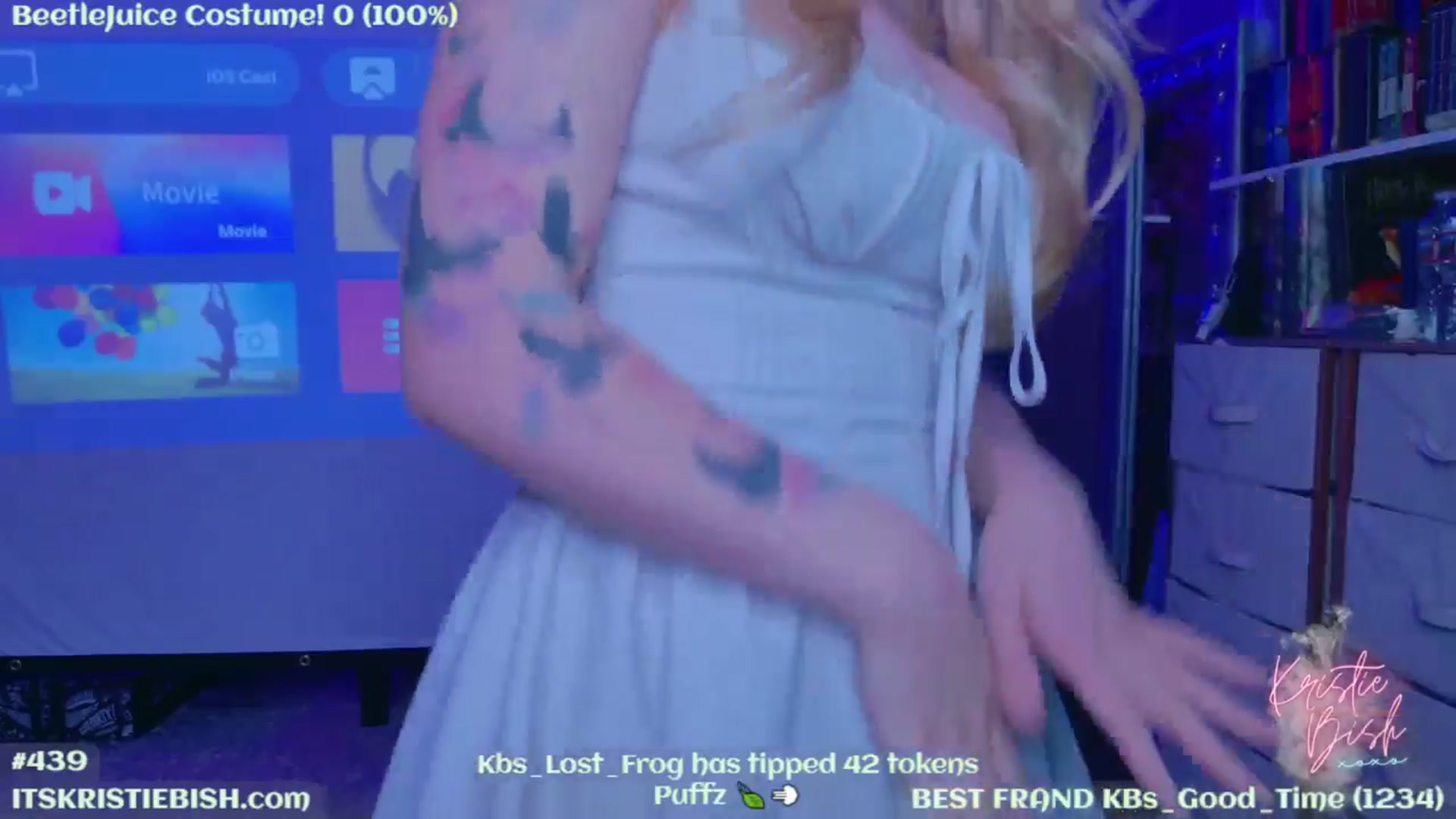 Gallery image thumbnail from KristieBish's myfreecams stream on, 08/10/2024, 04:11 image 14 of 20