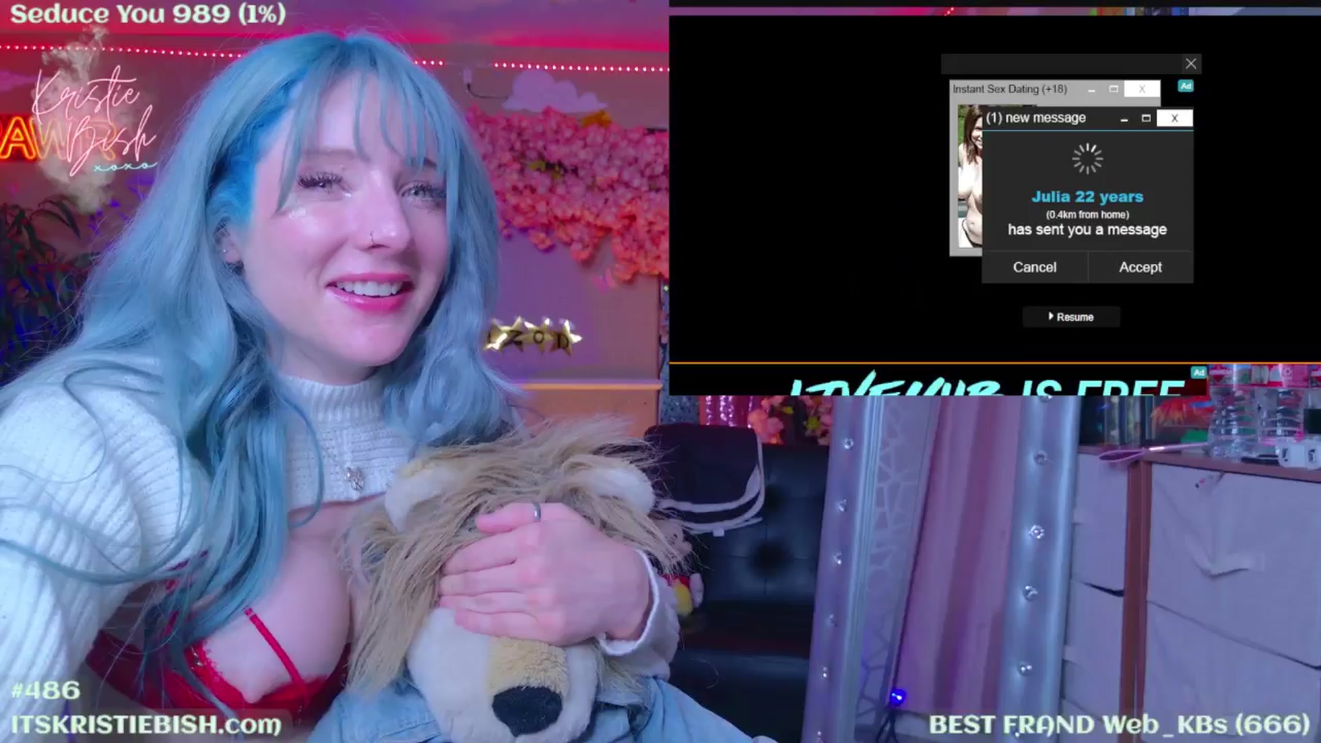 Gallery image thumbnail from KristieBish's myfreecams stream on, 08/15/2024, 04:32 image 8 of 20
