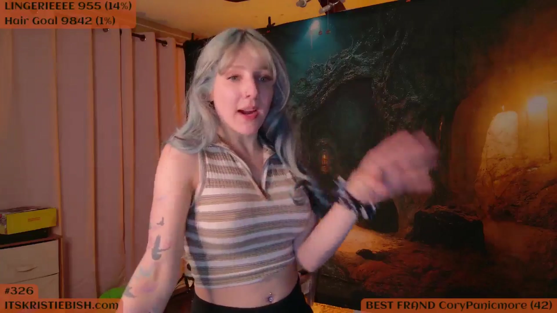 Gallery image thumbnail from KristieBish's myfreecams stream on, 09/10/2024, 04:09 image 3 of 20