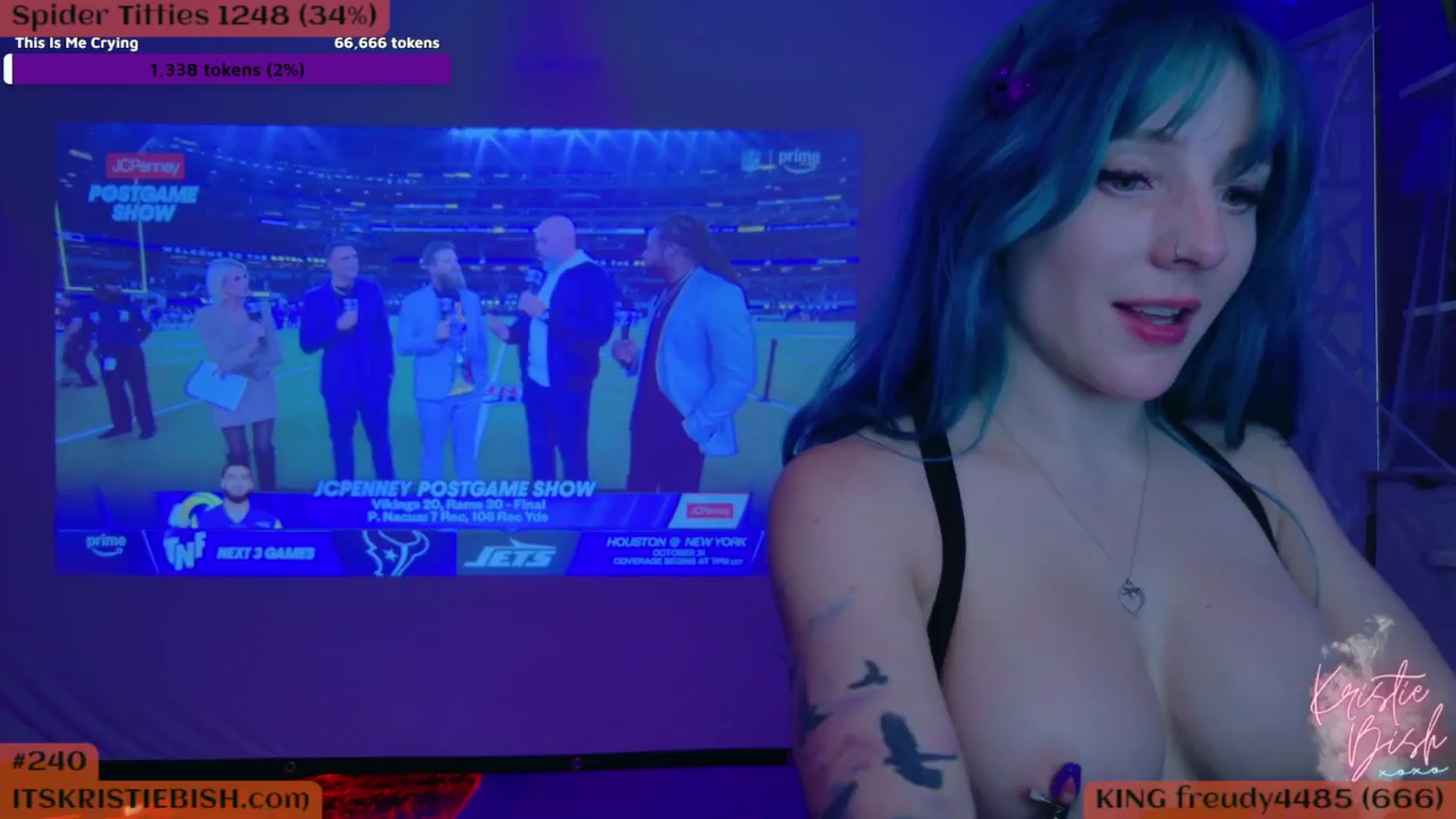 Gallery image thumbnail from KristieBish's myfreecams stream on, 10/25/2024, 06:10 image 8 of 20