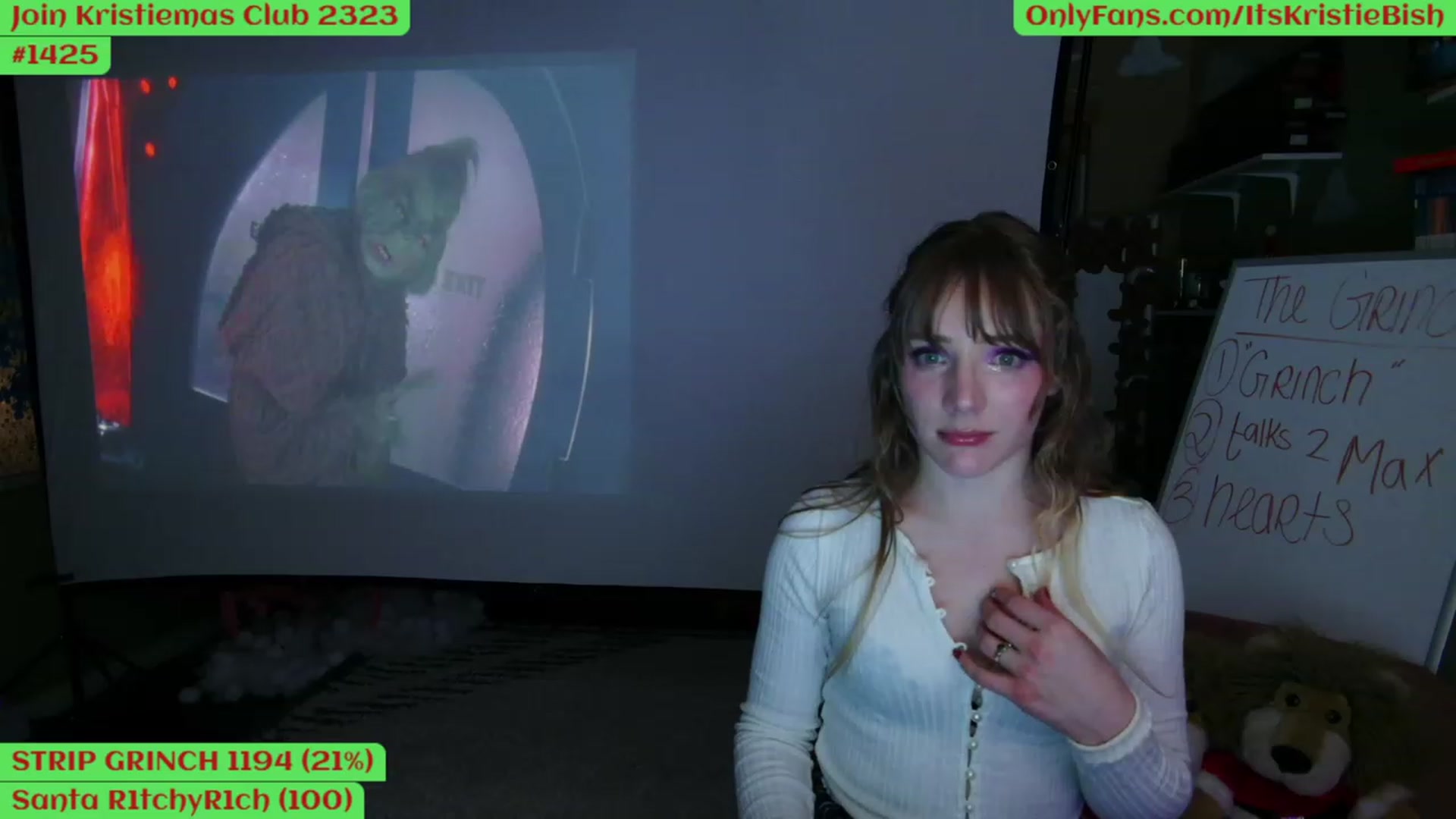 Gallery image thumbnail from Kristiemas's myfreecams stream on, 12/21/2022, 04:16 image 15 of 20