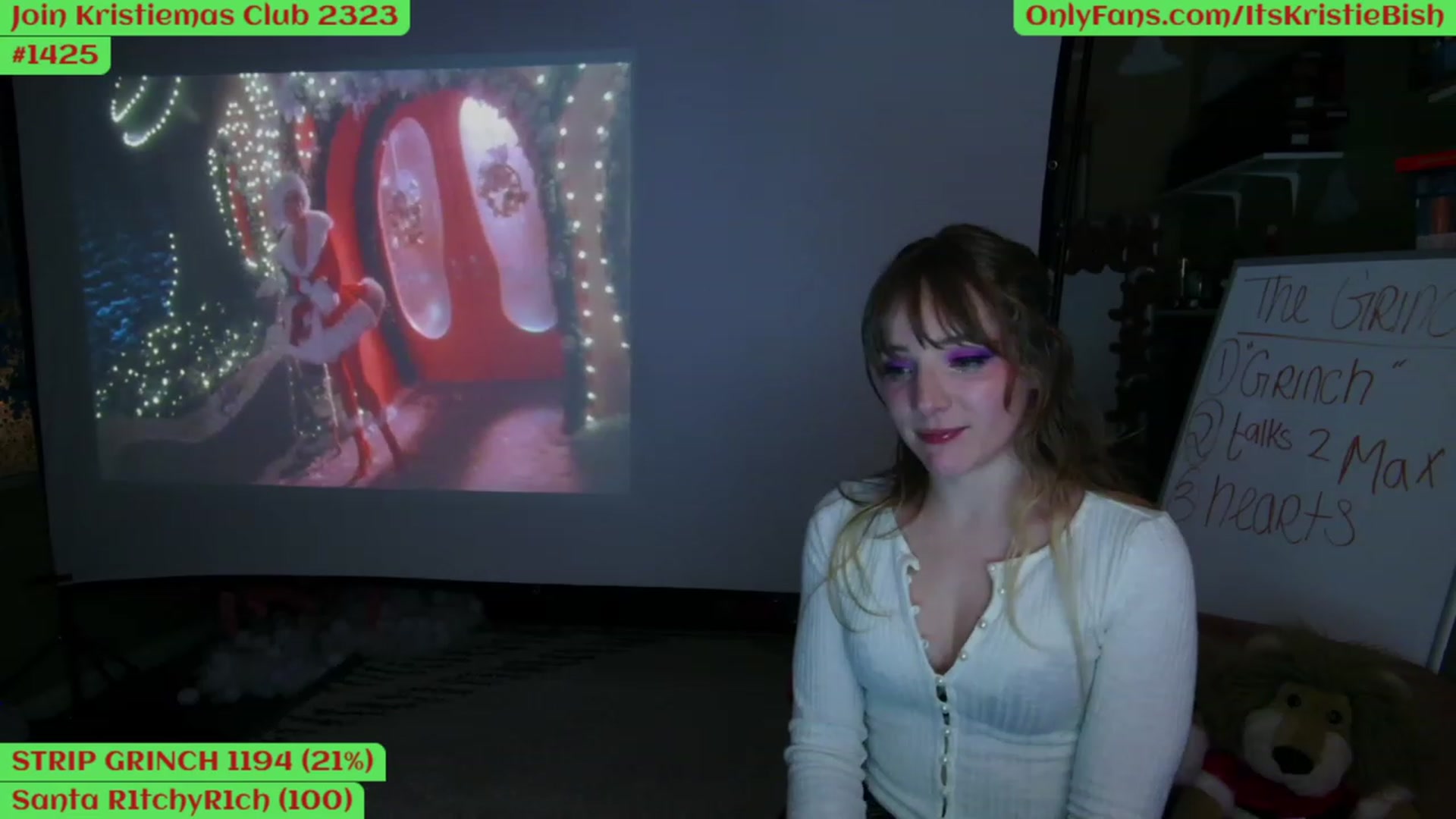 Gallery image thumbnail from Kristiemas's myfreecams stream on, 12/21/2022, 04:16 image 16 of 20